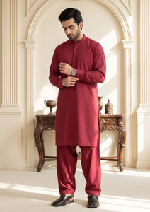 Elite Men Fine Soktas Selvage Soft Plain Cotton Fabric - Carrot