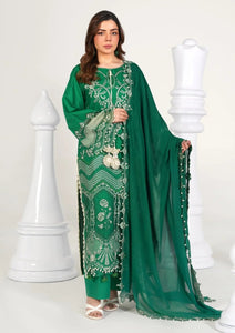 Lawn - Abeer Rasheed - Laal - Luxury 26 - Green