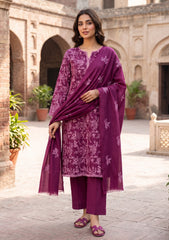 Winter - Rubaaiyat - Pashmina Embroidered 26 - D#07 - Magenta