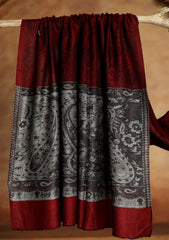 Pashmina Jamawar Shawl D#130 - Maroon