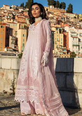 Lawn - Ansab Jahangir - Zoha - Luxury 25 - AJ-LL-25-08 - Pink Lady Apple