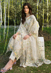 Lawn - Sardinia - Floral Forest - SFF25#804 - Ivory Bloom