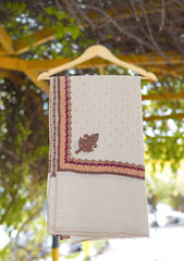 Swiss Lawn Ari Work Shawl D - 03 - Fawn