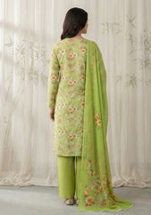 Lawn - Rubaaiyat - Digital Printed 26 - 2 By 2 - D#14 - P Green