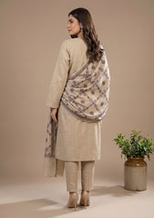 Winter - Riwaj - Pashmina Kashmiri Needle 3 Pcs Suit - D#01 - Skin