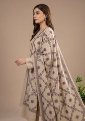 Winter - Riwaj - Pashmina Kashmiri Needle 3 Pcs Suit - D#01 - Skin