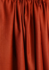 Pashmina Embroidered Border Shawl D#13 - Rust