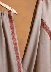 Pashmina Embroidered Border Shawl D#04 - Skin