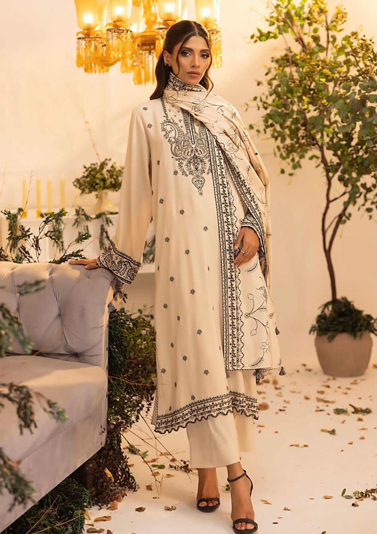 Winter Collection - Lakhany - Cashmi Wool - LCW24#LG-SK-0238