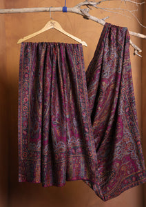 Pashmina Jamawar Shawl D#09 - Magenta