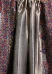 Pashmina Zari Jamawar Shawl D#18 - Off White