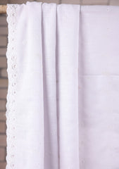 Embroidered Lawn Summer Shawl D#45 - White