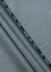 Reda Sharkskin Super 110's Wool Fabric - L Green