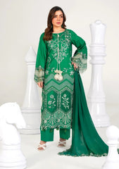 Lawn - Abeer Rasheed - Laal - Luxury 26 - Green