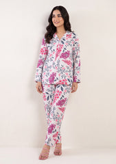 Formals - Rubaaiyat - Digital Printed - Shamoz Silk - White