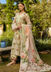 Lawn - Elaf Premium - Print Chikankari 25 - ELK-04A DEAR PARADISE