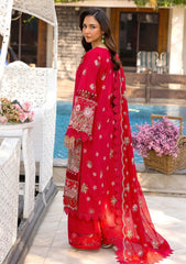 Lawn - Tessa - Luxury Lawn 25 - D#08 - Crimson Euphoria