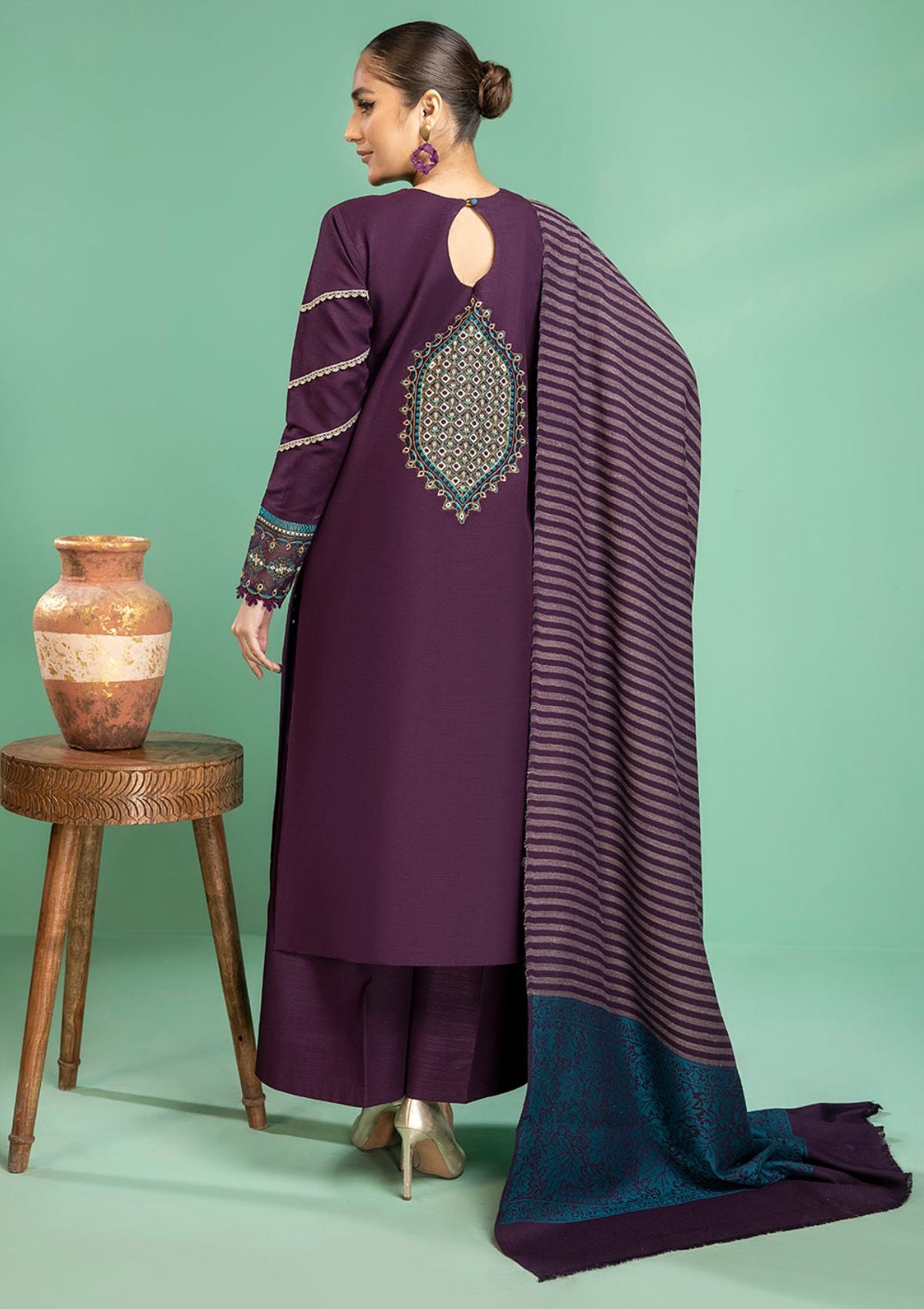 Winter Collection - Bin Ilyas - Remal - Khaddar - D#1942-A