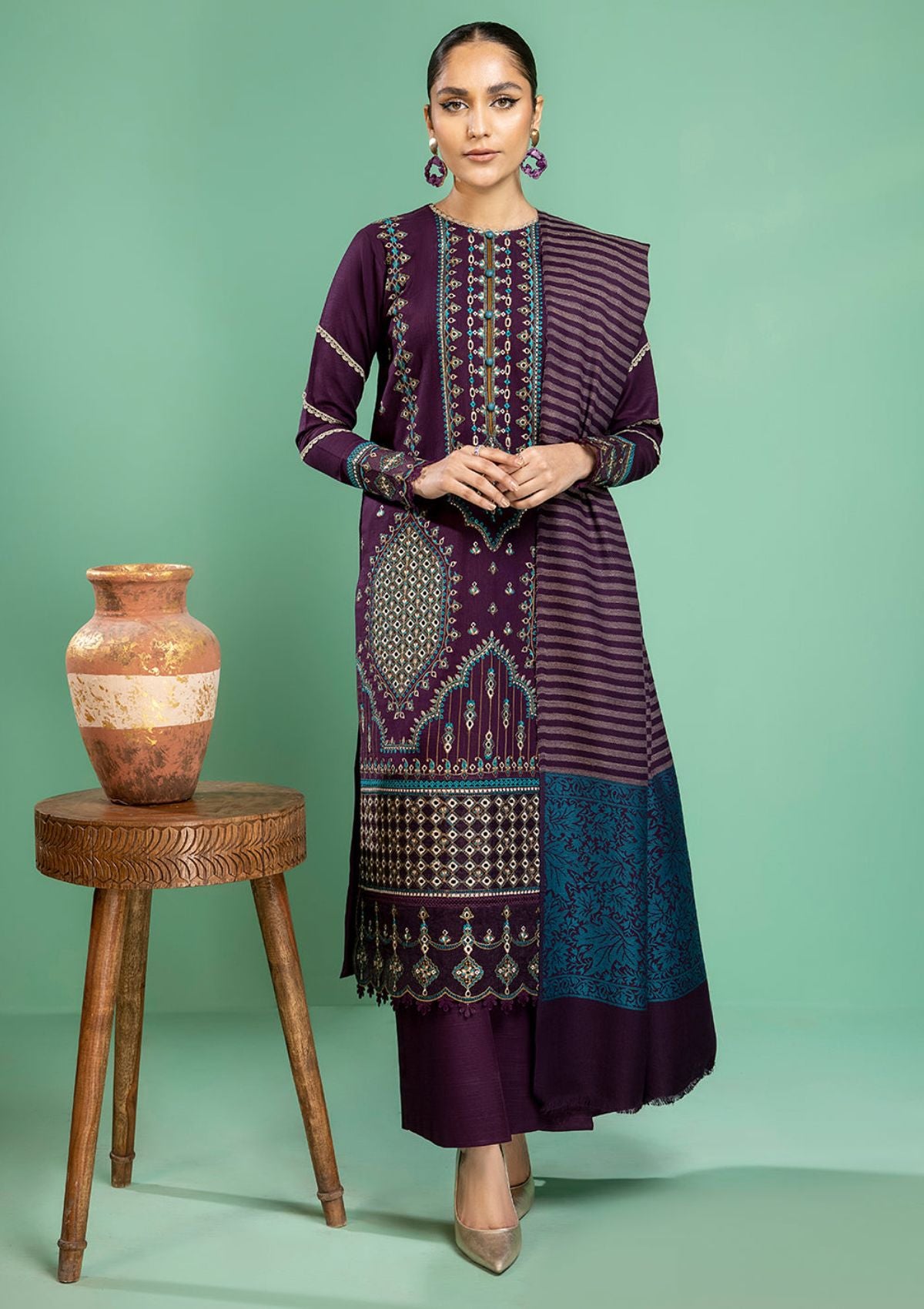 Winter Collection - Bin Ilyas - Remal - Khaddar - D#1942-A