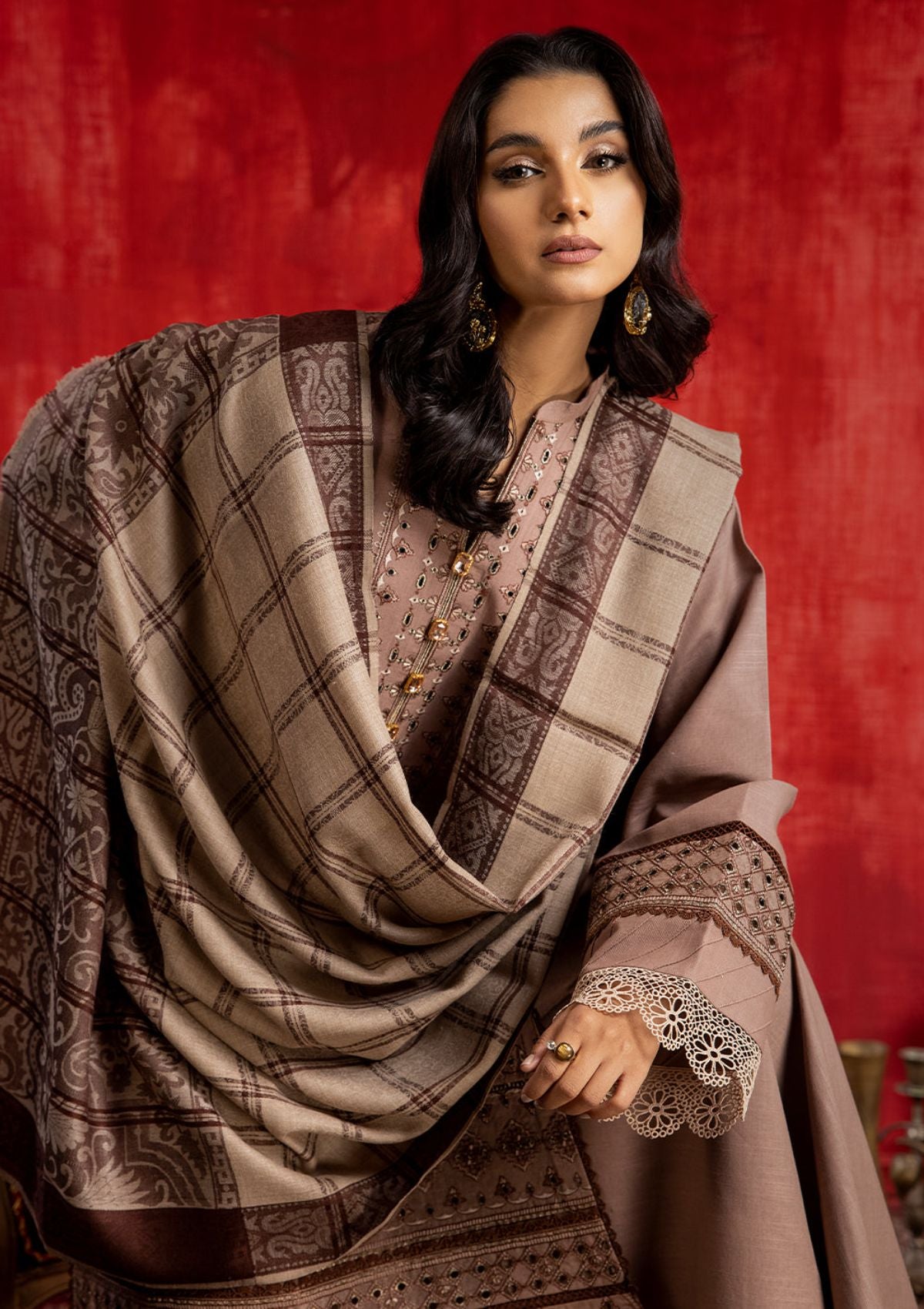 Winter Collection - Bin Ilyas - Remal - Khaddar - D#1942-B