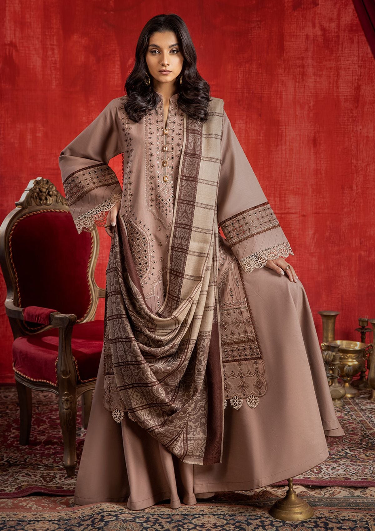 Winter Collection - Bin Ilyas - Remal - Khaddar - D#1942-B