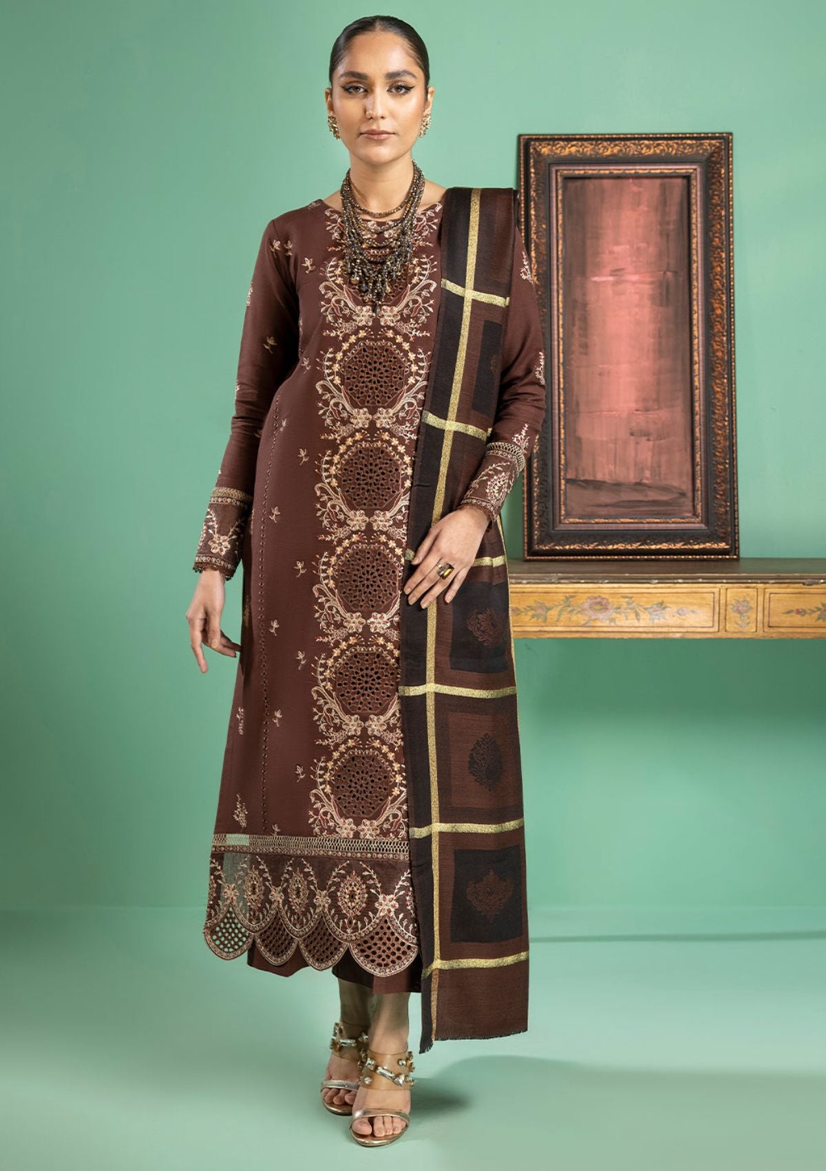 Winter Collection - Bin Ilyas - Remal - Khaddar - D#1956-B