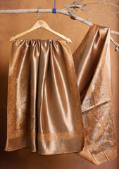 Silk Zari Jamawar Shawl D#48 - Mustard