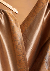 Silk Zari Jamawar Shawl D#48 - Mustard