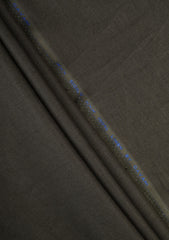 Cavani Sicily Selvage Plain Linen Fabric - D Green
