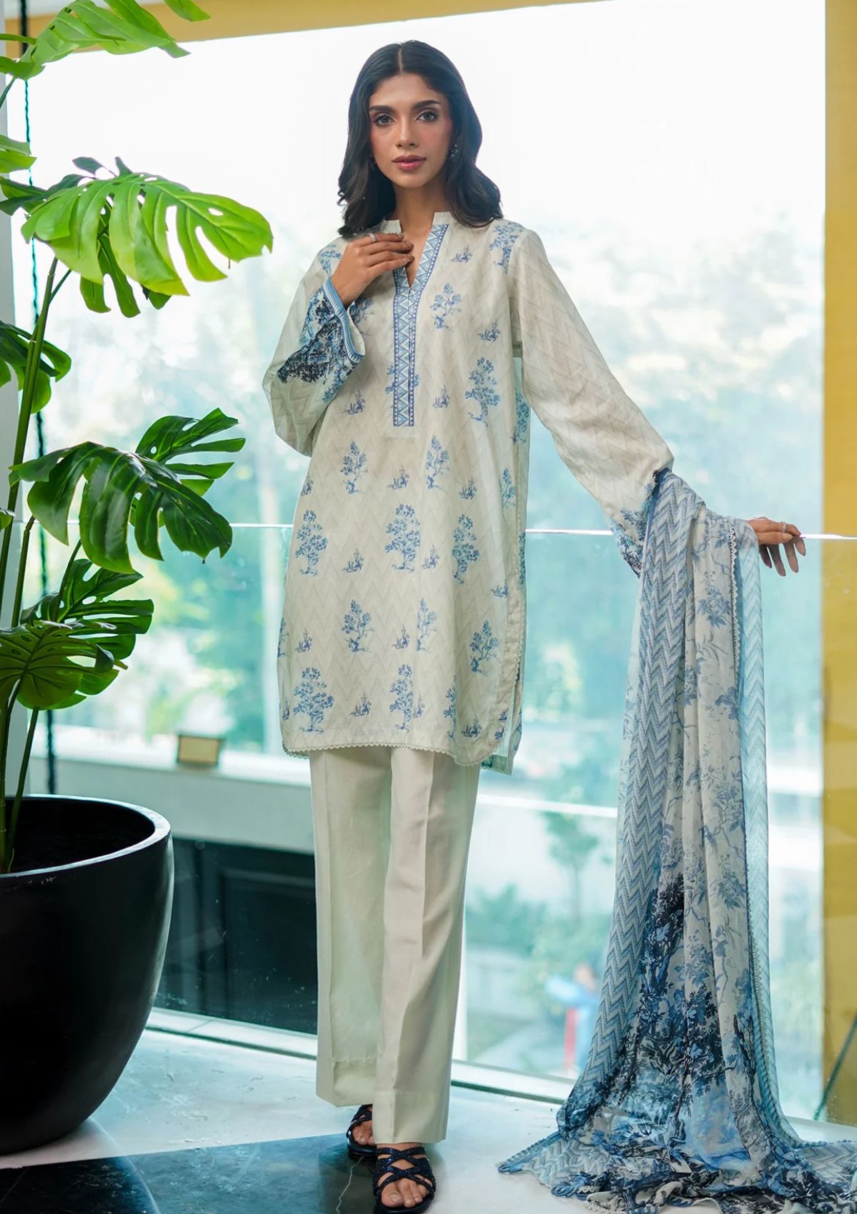 Winter Collection - Sahar - Print Edit - 3 Piece - Unstitched - CA-24-V1-01