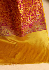 Formals - Fancy Closet - 2 pcs Suit - Chiffon Jamawar D#55 Golden