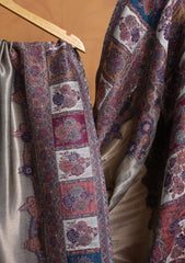 Pashmina Zari Jamawar Shawl D#18 - Off White