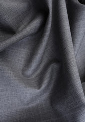Reda Solid Tropical 130's Wool Fabric - L Grey