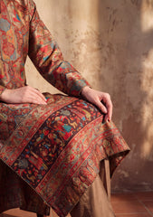 Pret - Riwaj - Silk Kani Zari Jamawar Shirt - Fawn