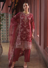 Formals - Zainab Fazlani - Elysian -  Luxury Chiffon 25 - ZFEC#05 - Crimson Aura