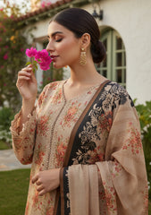 Winter - Riwaj - Printed Marina - 3 Pcs - Wool Shawl 25 - D#28