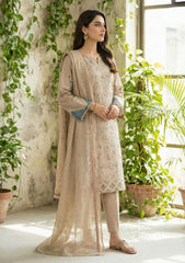 Formals - Riwaj - Fancy Net - 2 Pcs Suit - CND#2783 - Beige