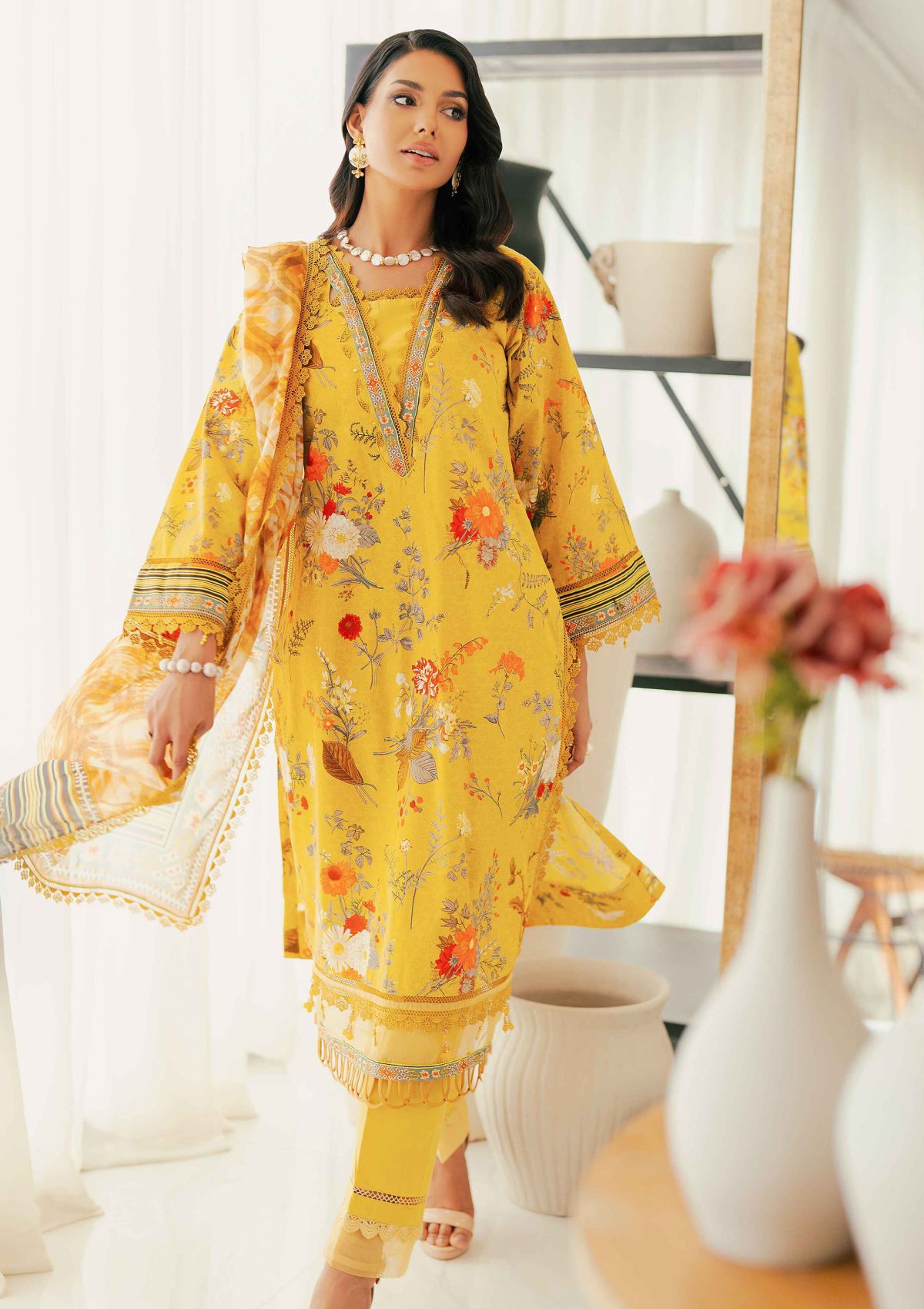 Winter Collection - Al Zohaib - Sunshine Bloom - Cotton Silk -ALCS24#04