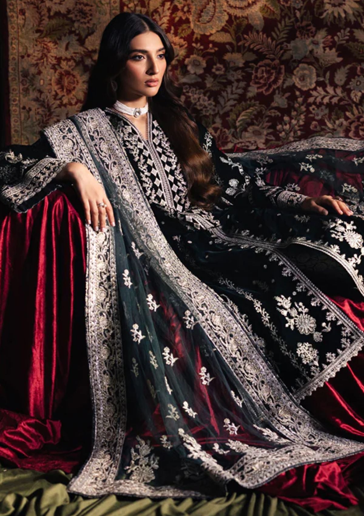 Winter Collection - Qalamkar - Velvet Edit - QV24#03 - SAMIRA