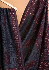 Pashmina Zari Jamawar Shawl D#224 - Black
