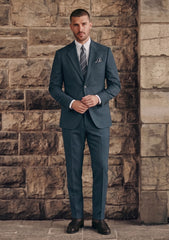 Dormeuil Echo Super 130's Wool Fabric - B Green