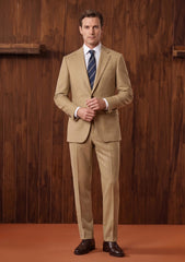 Dormeuil La Croisette Cashmere & Silk Fabric - L Golden