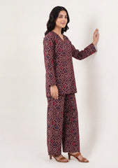 Formals - Rubaaiyat - Digital Printed - Shamoz Silk - Maroon