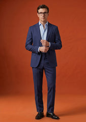 Dormeuil Tropical Iconik Nano Wool Fabric - D Blue