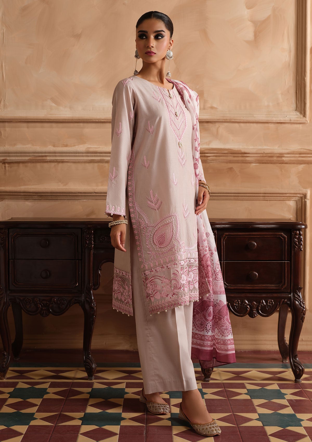 Lawn Collection - Hada - Festive 24 - HF#01 - Poeny