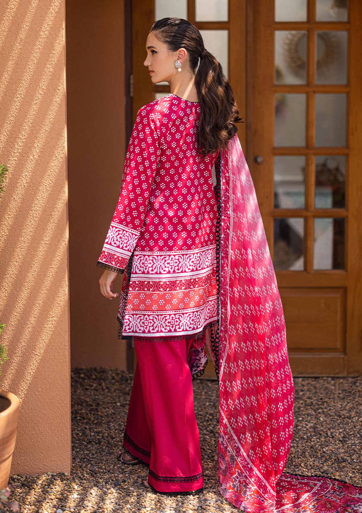 Lawn Collection - Roheenaz - Azalea - RA24#06 - B - Coral Cascade