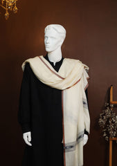 Men Shawls - Wool Shawls - D#235 - Offwhite