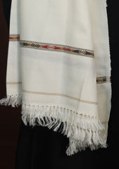 Men Shawls - Wool Shawls - D#214 - Offwhite