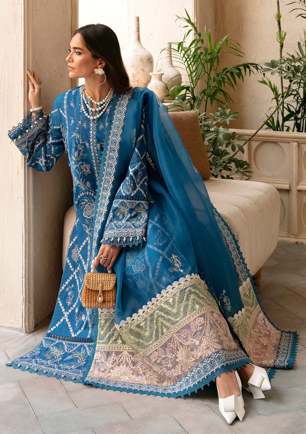 Lawn Collection - Afrozeh - Cascade - Luxury - D#06 - Amelia