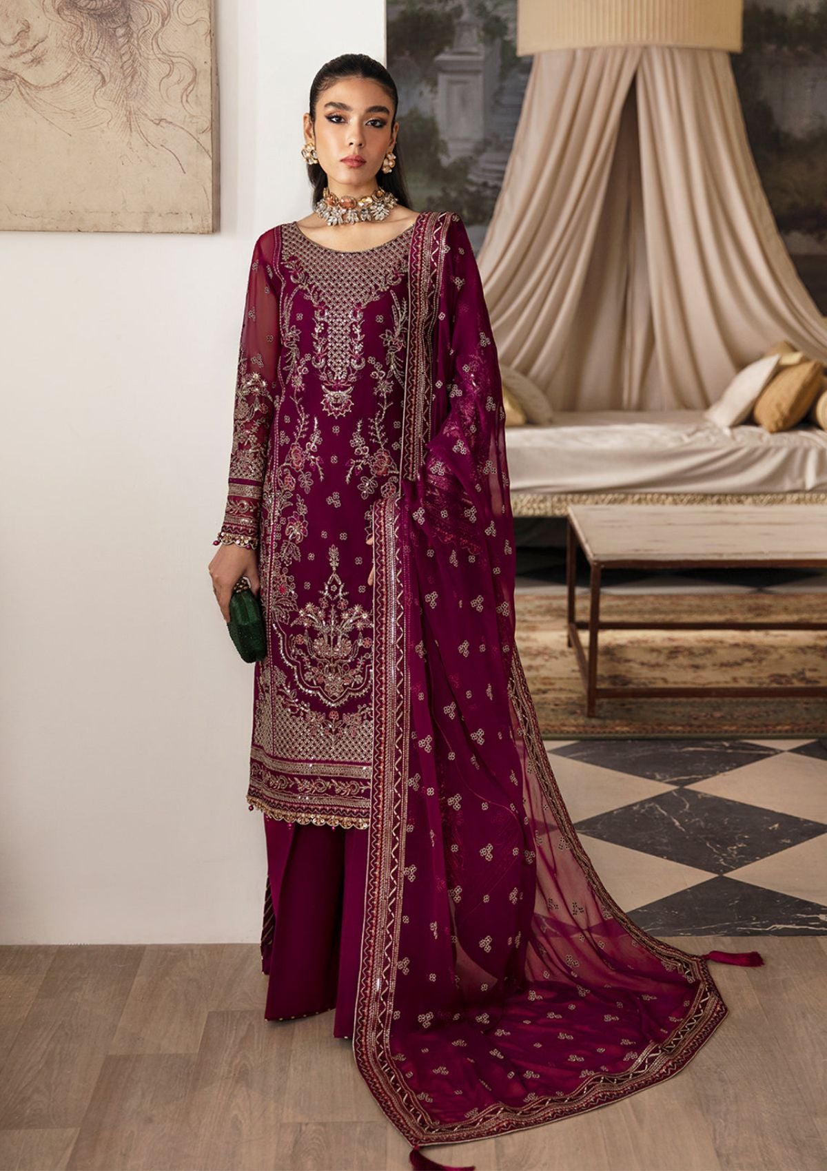 Formal Collection - Gulaal - Chiffon - Vol 2 - GCV2#01 - ZAREENA